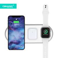 Wireless Charger 3 in 1 Charging Station Dock 3 in 1 Wireless Charging Stand For Iphone For Airpods For Iwatch