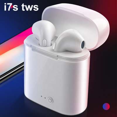 Factory price tws i7s Headphones Wireless Hands-free In-ear Earphone Sports Headsets with Charging Box