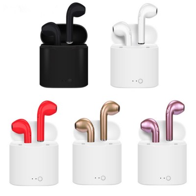 Factory price BT 5.0 TWS i7s Wireless bluetooth Earphones with Charging Case earbuds for iphone XS MAX X