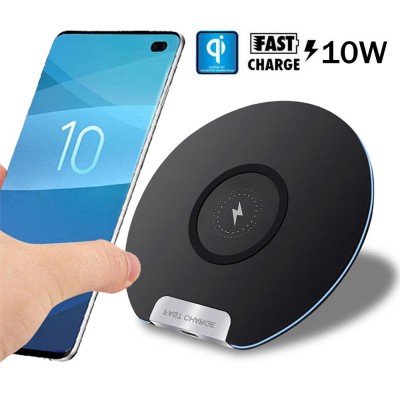 Custom Logo Hot Selling Portable Fast Charging Pad Portable 10W Q20 Wireless Charger For iPhone 11 Xr Xs Max X 8 Plus